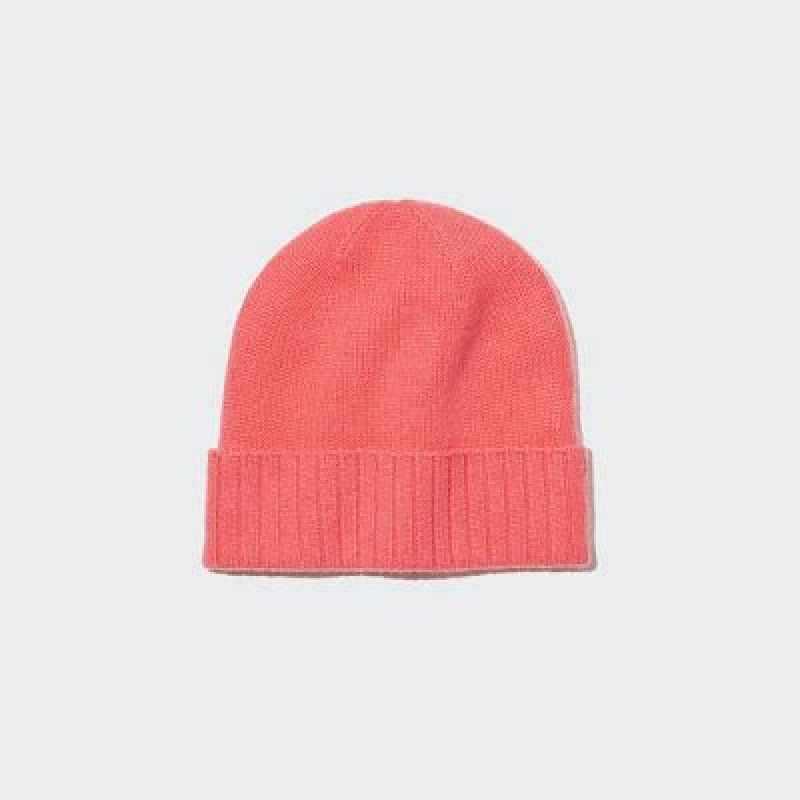 Bonnet Uniqlo Cashmere Knitted Femme Rose | 538705