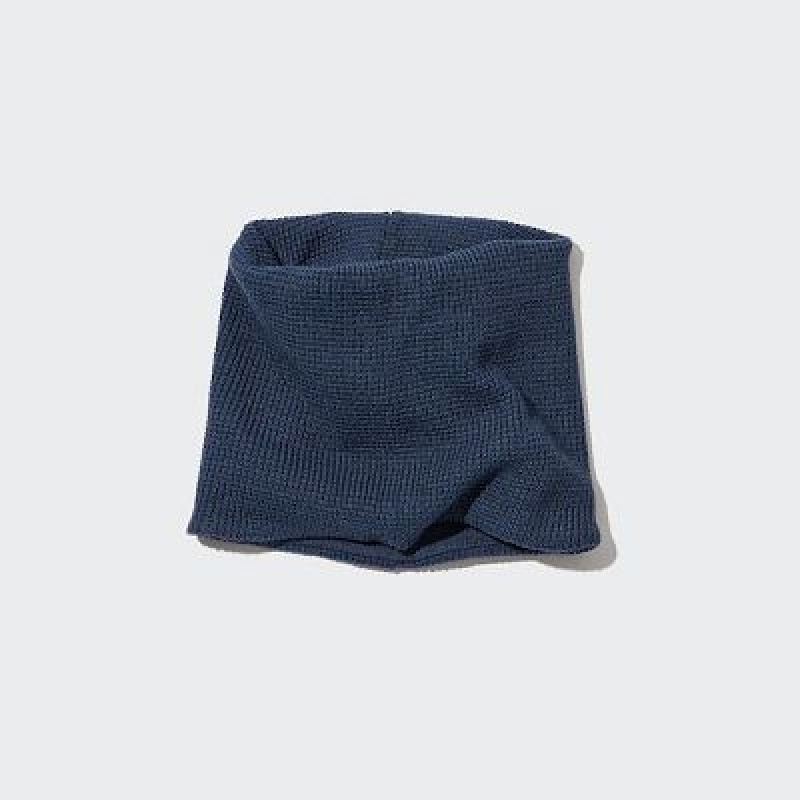 Cache-Cou Uniqlo HEATTECH Neck Femme Bleu | 8897637
