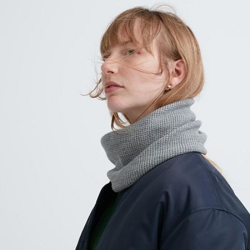 Cache-Cou Uniqlo HEATTECH Neck Femme Grise | 4453485