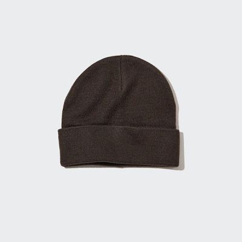 Casquettes Uniqlo HEATTECH Watch Femme Marron | 9776006