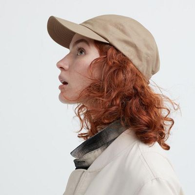 Casquettes Uniqlo UV Protection Twill Femme Beige | 9135435