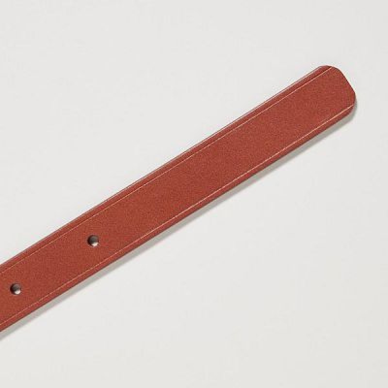 Ceintures Uniqlo Narrow Femme Marron | 3515546
