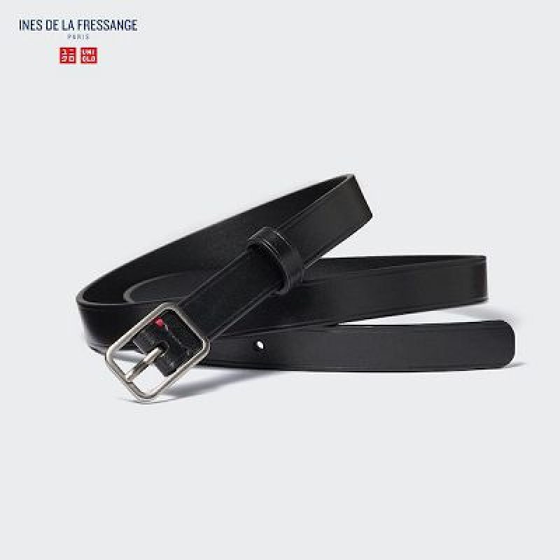 Ceintures Uniqlo Narrow Femme Noir | 9748950