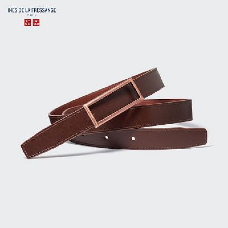 Ceintures Uniqlo Reversible Femme Marron | 2131516