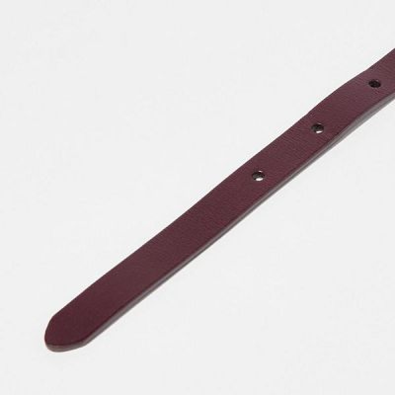 Ceintures Uniqlo Skinny Femme Bordeaux | 9902358