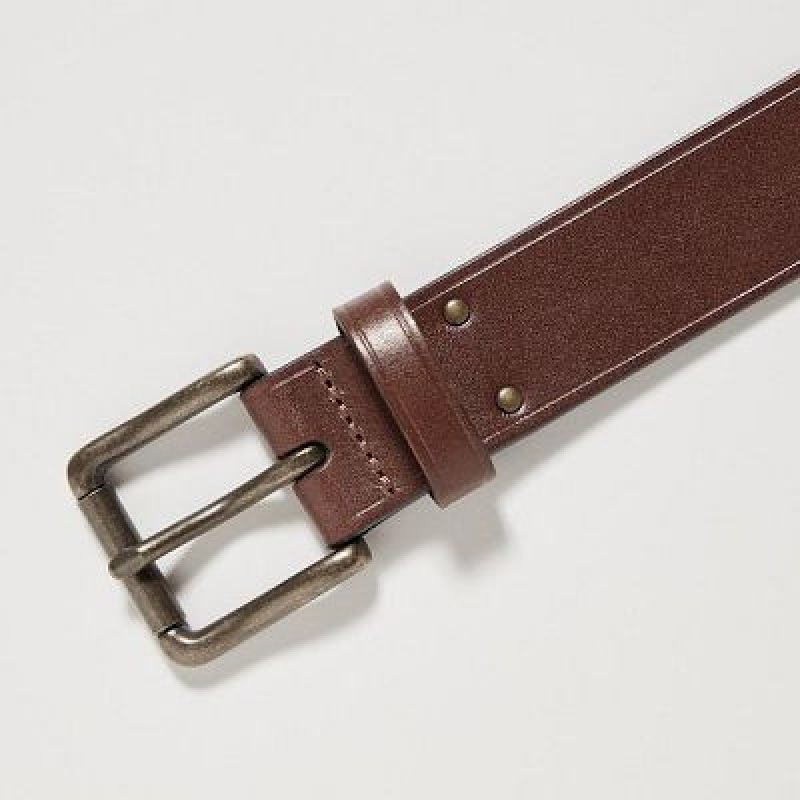 Ceintures Uniqlo Studded Femme Marron | 6679832