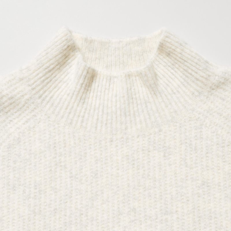 Chandails Uniqlo 3d Knit Souffle Yarn Mock Neck Homme Bleu | 3886652