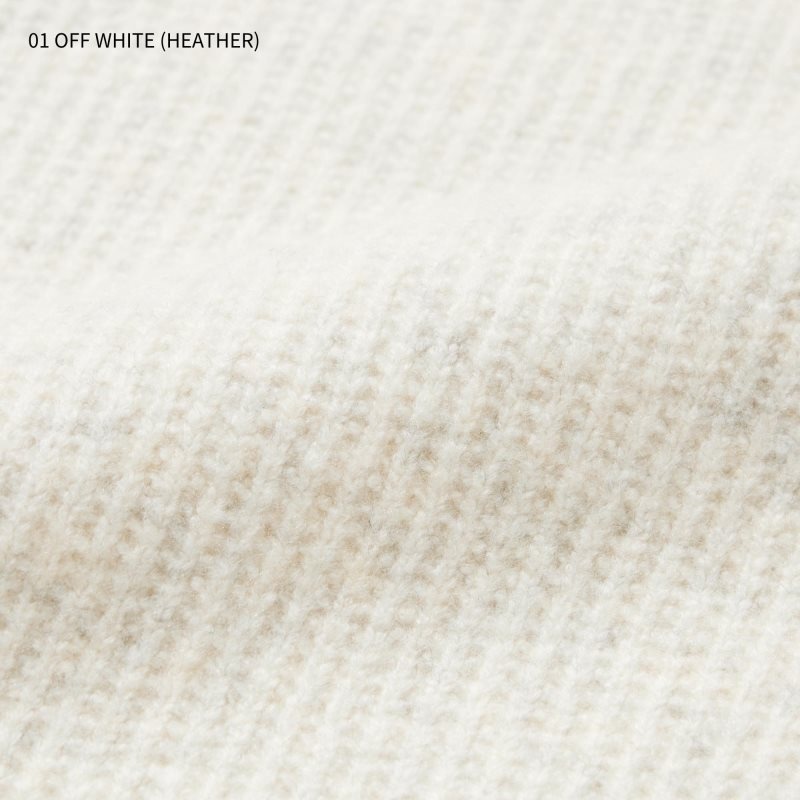Chandails Uniqlo 3d Knit Souffle Yarn Mock Neck Homme Blanche | 8629054