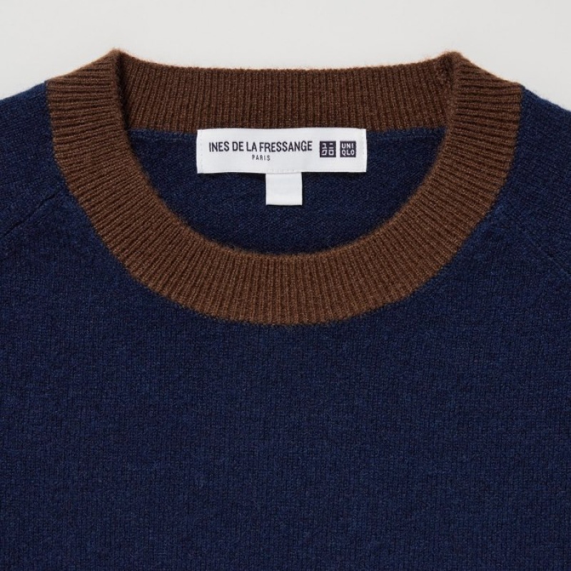 Chandails Uniqlo Cashmere Crew Neck Long-sleeve Femme Rose | 8040924