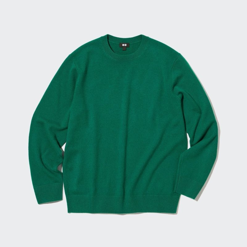 Chandails Uniqlo Cashmere Crew Neck Long-sleeve Homme Vert | 1753625