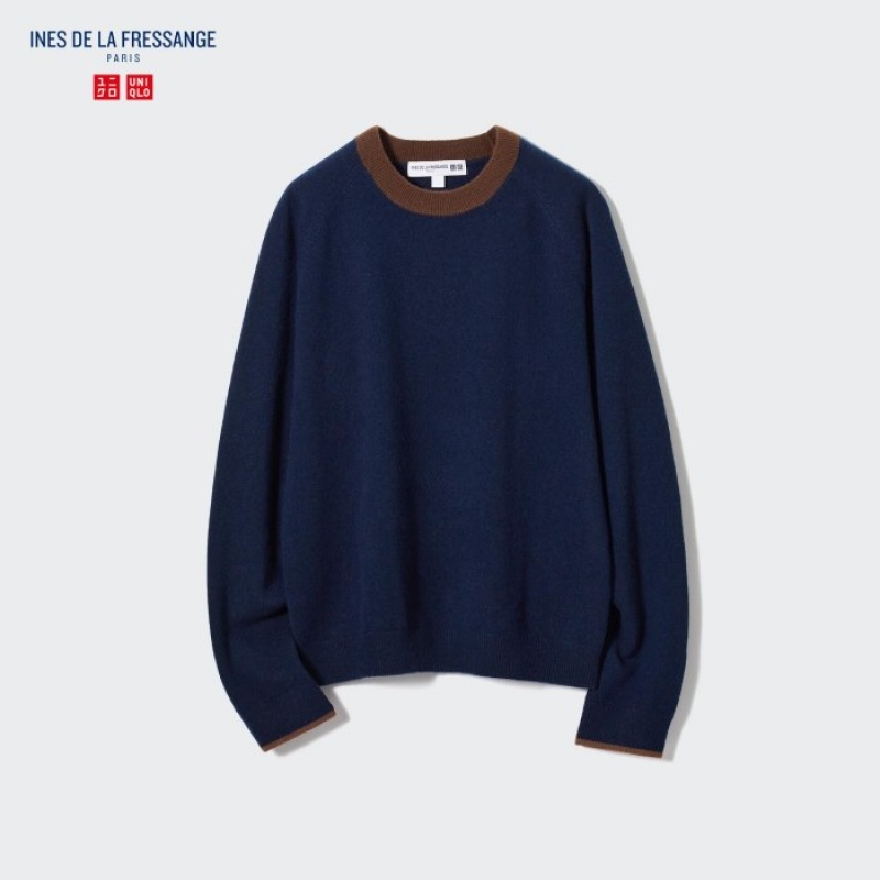 Chandails Uniqlo Cashmere Crew Neck Long-sleeve Femme Grise | 5227864