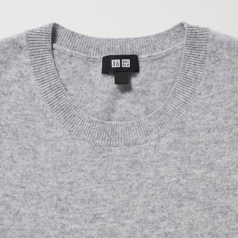 Chandails Uniqlo Cashmere Crew Neck Long-sleeve Homme Grise | 875926