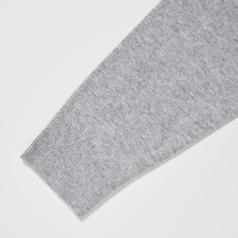 Chandails Uniqlo Cashmere Crew Neck Long-sleeve Homme Grise | 875926