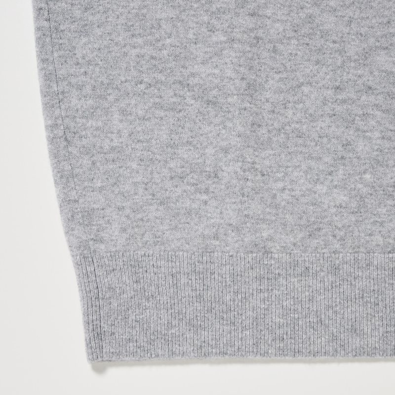Chandails Uniqlo Cashmere Crew Neck Long-sleeve Homme Grise | 875926