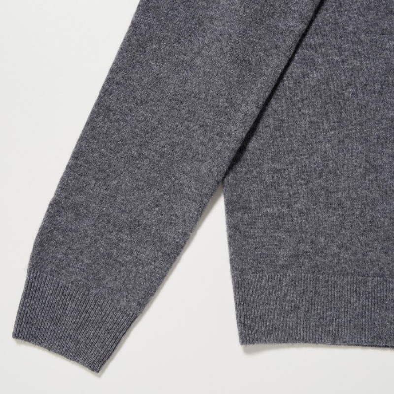 Chandails Uniqlo Cashmere Turtleneck Femme Grise | 3254478