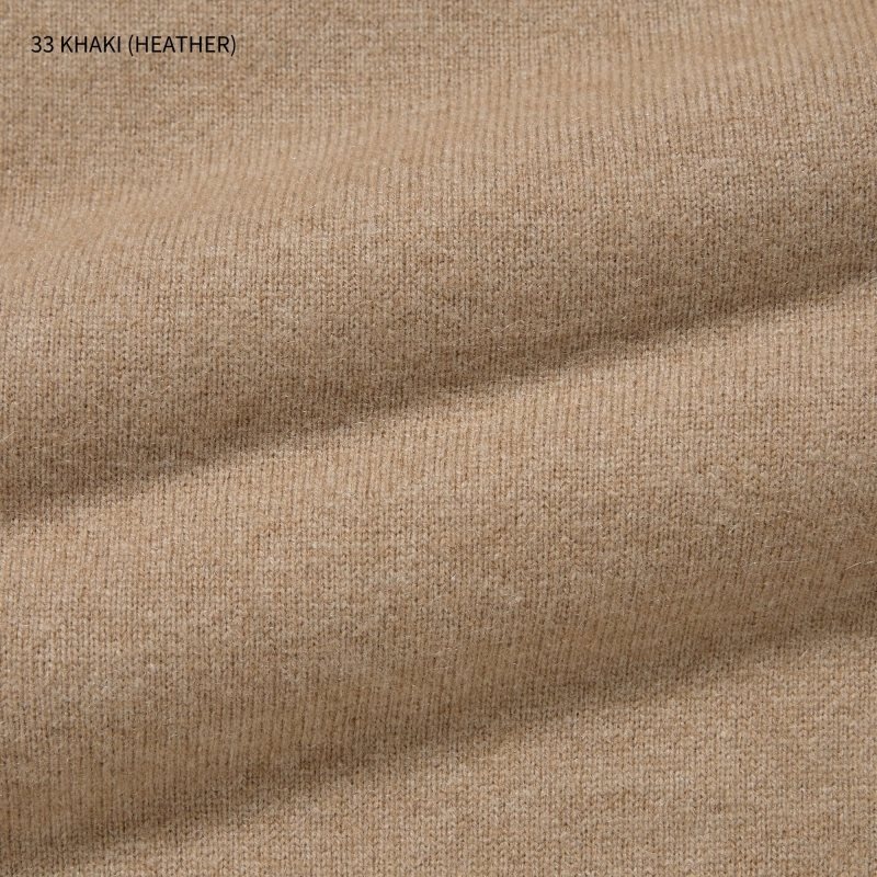 Chandails Uniqlo Cashmere Turtleneck Long-sleeve Homme Kaki | 5924843