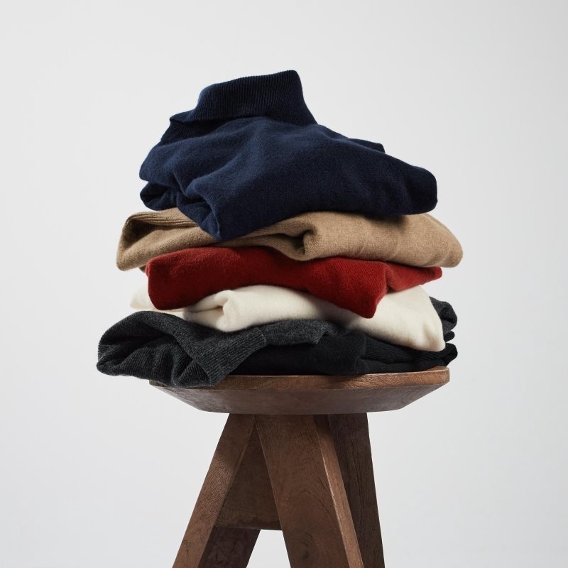 Chandails Uniqlo Cashmere Turtleneck Long-sleeve Homme Kaki | 5924843