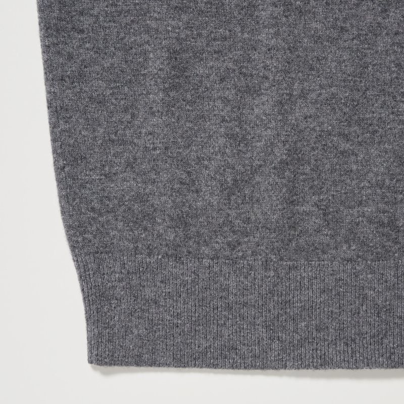 Chandails Uniqlo Cashmere Turtleneck Long-sleeve Homme Grise | 9116721