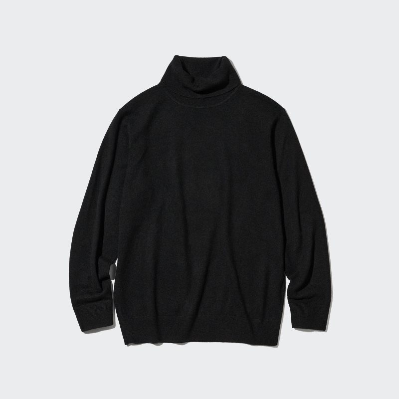 Chandails Uniqlo Cashmere Turtleneck Long-sleeve Homme Noir | 3248400