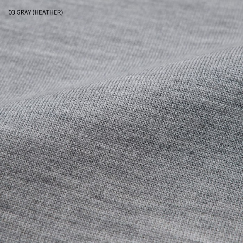 Chandails Uniqlo Extra Fine Merino Crew Neck Long-Sleeve Femme Grise | 7968296