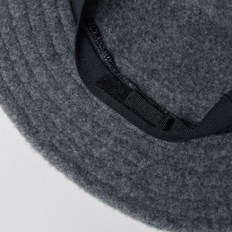 Chapeaux Uniqlo Adjustable Wool Bucket Femme Grise | 2155414