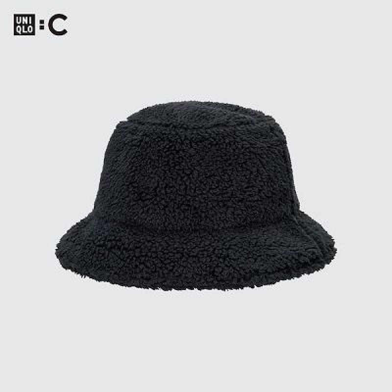 Chapeaux Uniqlo Faux Shearling Adjustable Femme Noir | 2682422