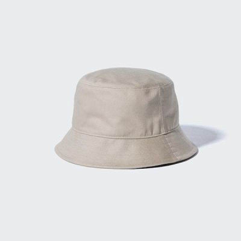 Chapeaux Uniqlo UV Protection Bucket Femme Beige | 570712