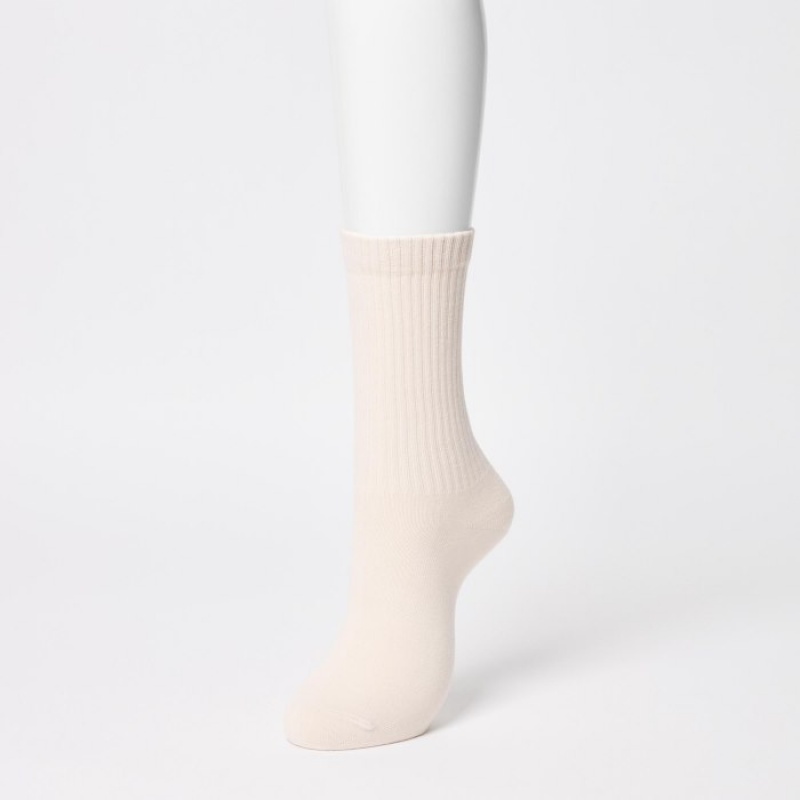 Chaussette Uniqlo 3 Pack Femme Blanche | 2054841
