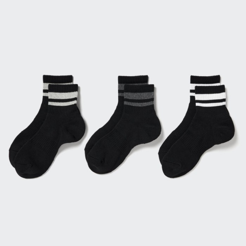 Chaussette Uniqlo 3 Pack Femme Noir | 1717086