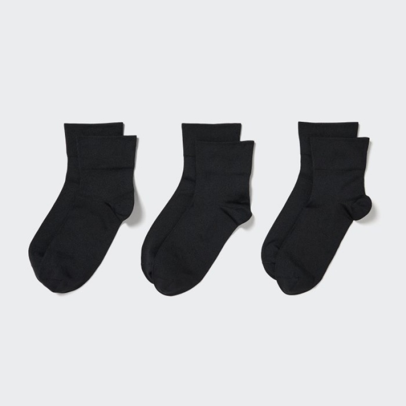 Chaussette Uniqlo 3 Pack Femme Noir | 5406618
