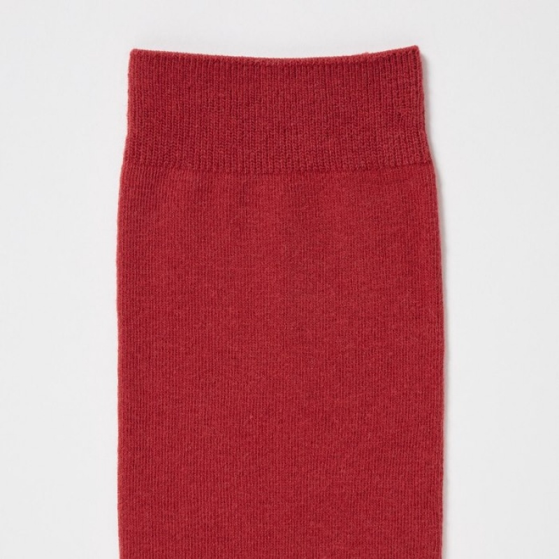 Chaussette Uniqlo 3 Pack Femme Rouge | 9065207