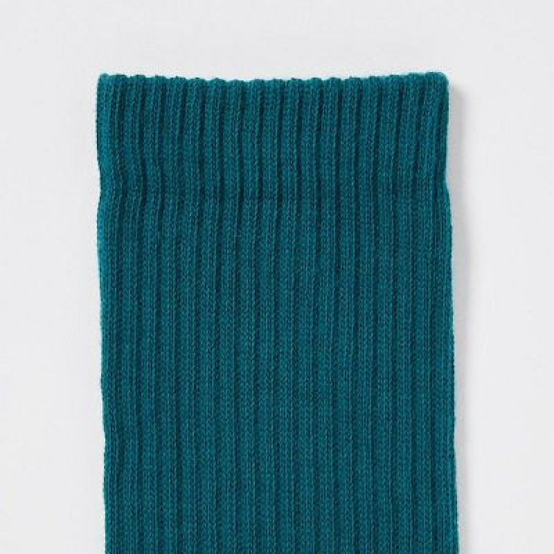 Chaussette Uniqlo 3 Pack (Ribbed) Femme Vert | 2812842