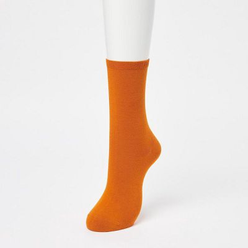 Chaussette Uniqlo 3 Pairs Femme Orange | 1198053