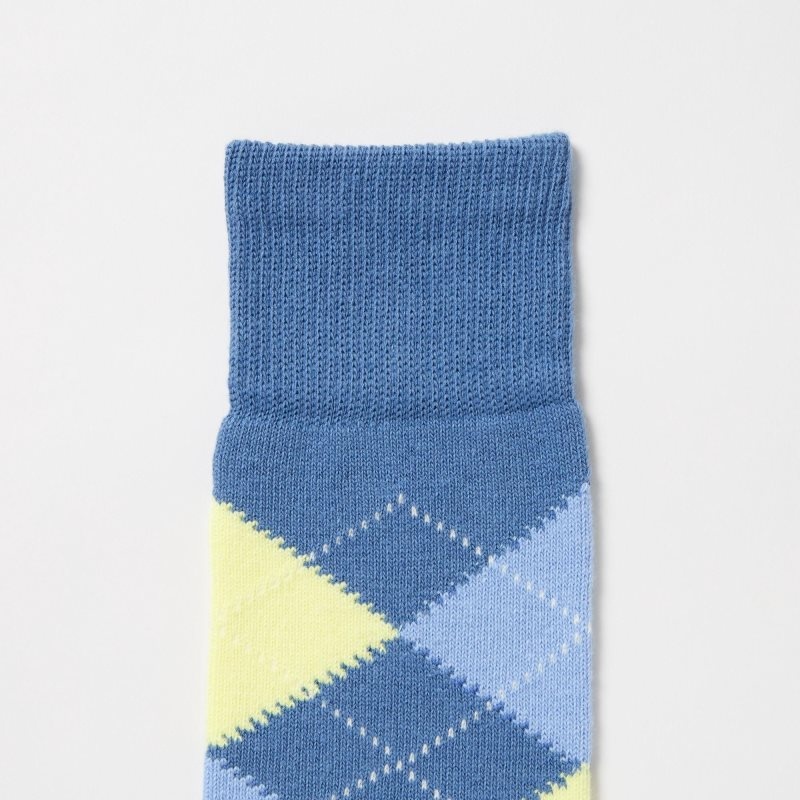 Chaussette Uniqlo Argyle Homme Bleu | 8862822