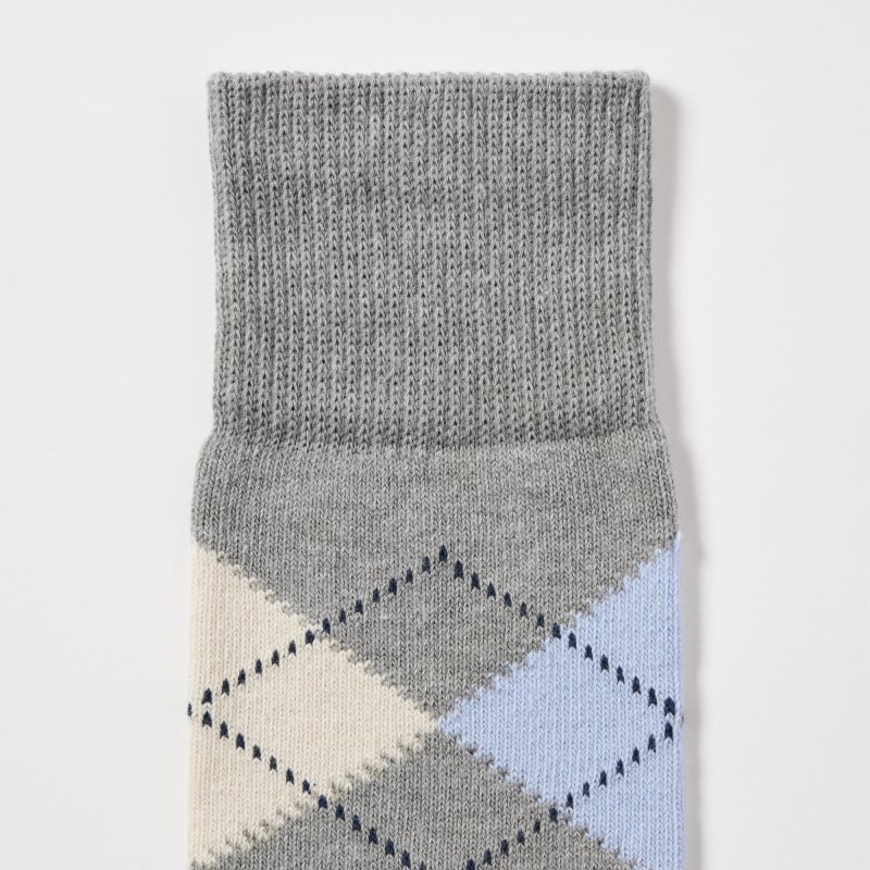Chaussette Uniqlo Argyle Homme Grise | 4345744
