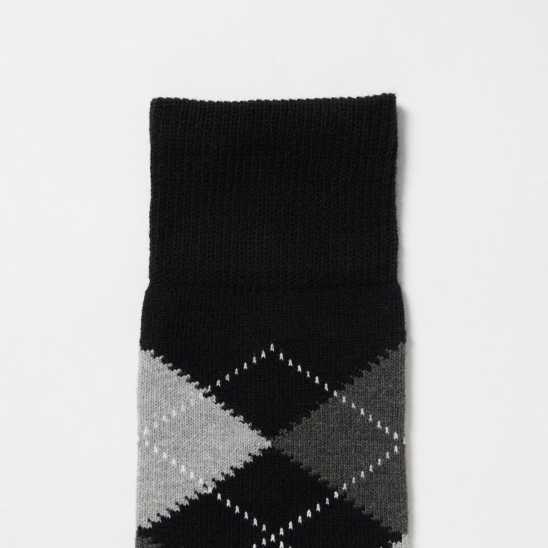 Chaussette Uniqlo Argyle Homme Noir | 2030073