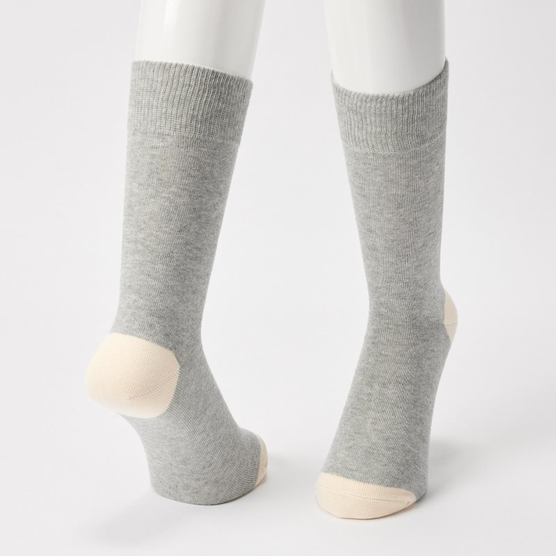 Chaussette Uniqlo Color Block Homme Grise | 8235861