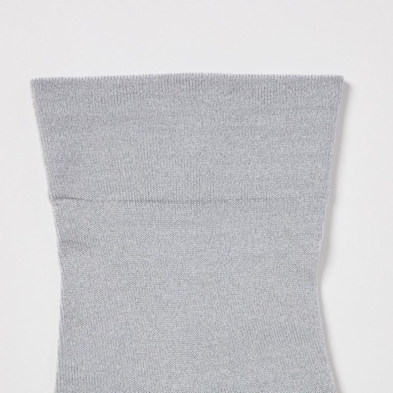 Chaussette Uniqlo Crew Glitter (3 Pairs) Femme Grise | 398167