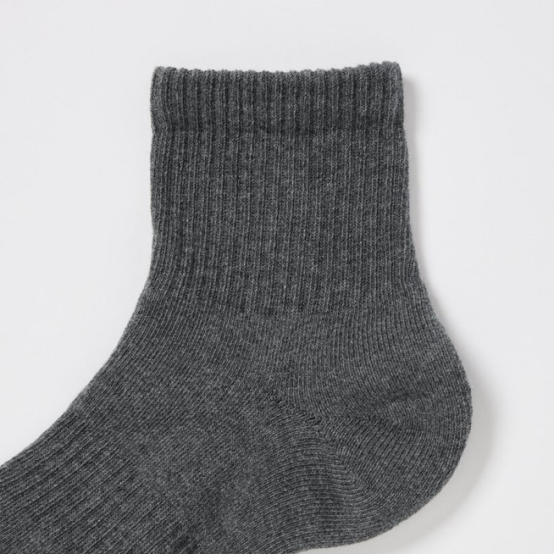 Chaussette Uniqlo Crew Pile Lined (3 Pairs) Femme Blanche | 3358645