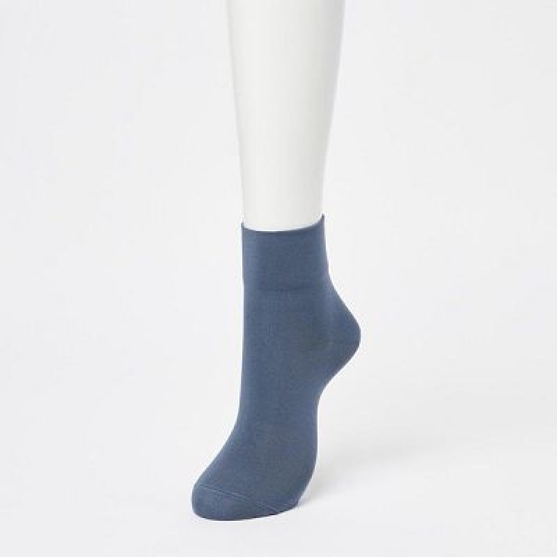 Chaussette Uniqlo Crew Tapered (3 Pairs) Femme Grise | 3603272