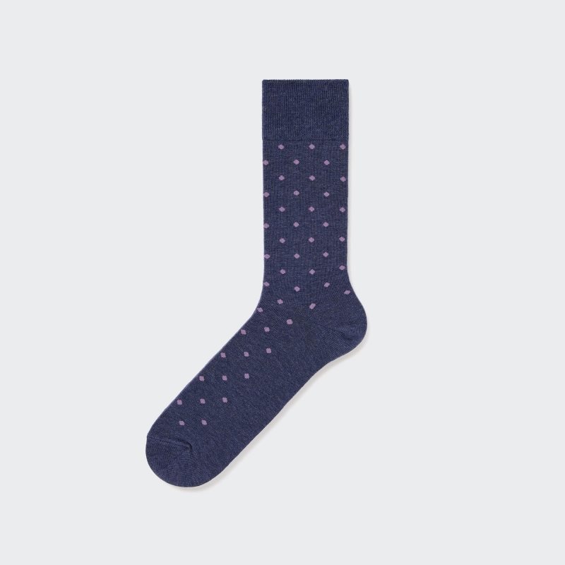 Chaussette Uniqlo Dotted Homme Bleu Marine | 2226926