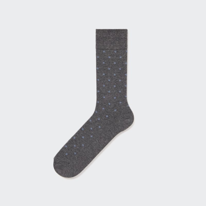 Chaussette Uniqlo Dotted Homme Grise | 4575676