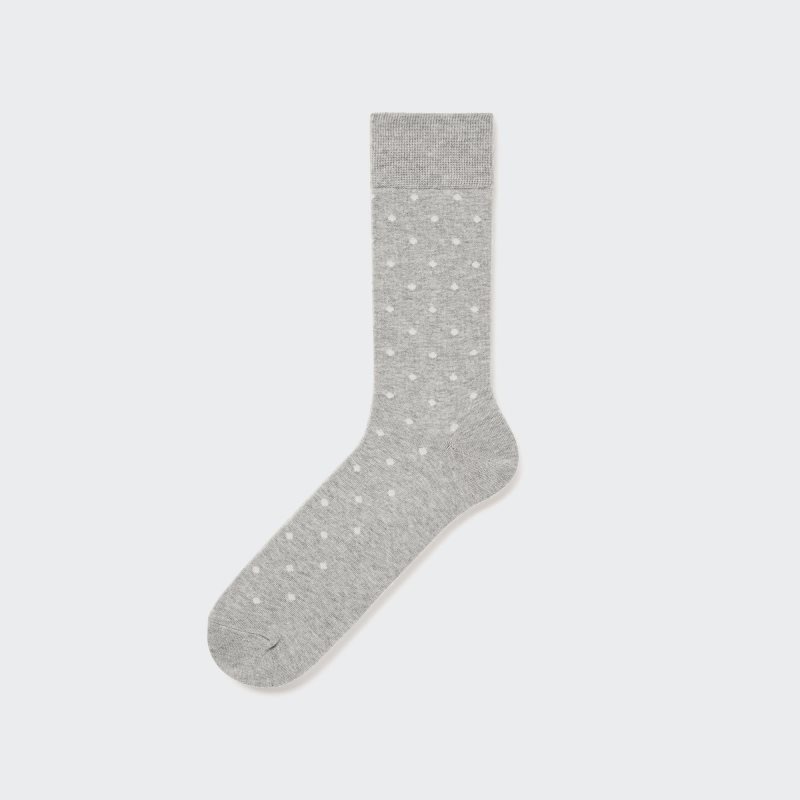 Chaussette Uniqlo Dotted Homme Grise | 4910881