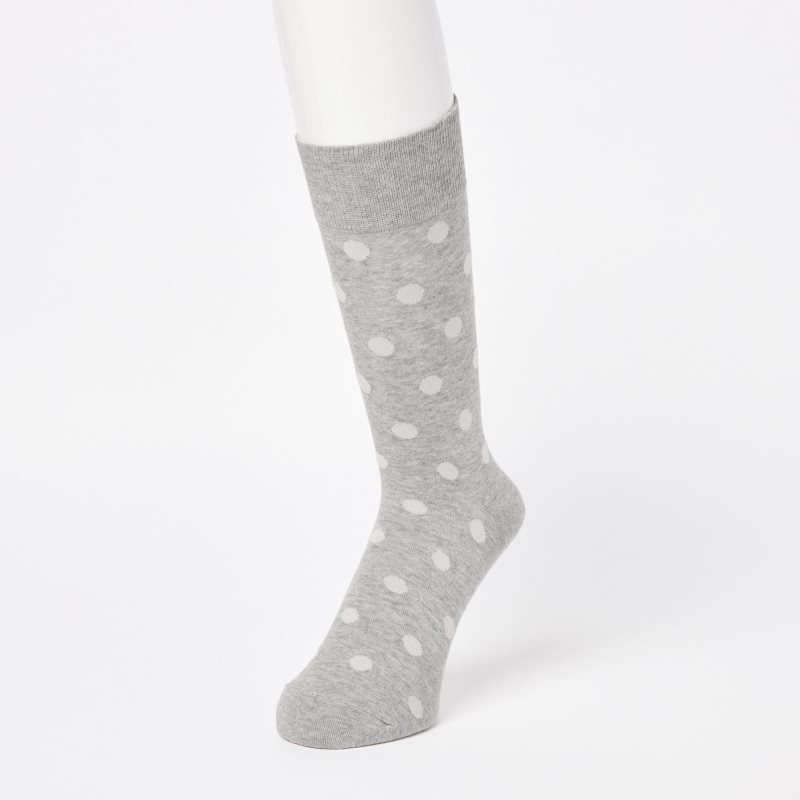 Chaussette Uniqlo Dotted Homme Grise | 6664344