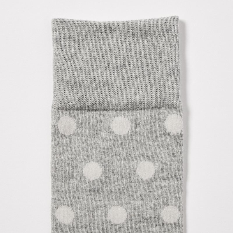 Chaussette Uniqlo Dotted Homme Grise | 6664344
