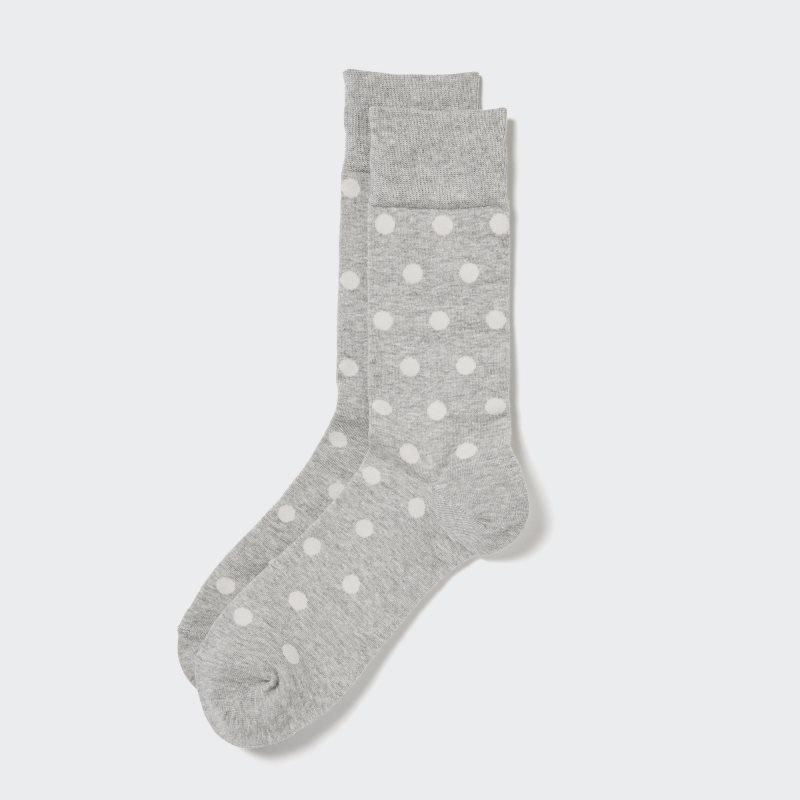 Chaussette Uniqlo Dotted Homme Grise | 6664344