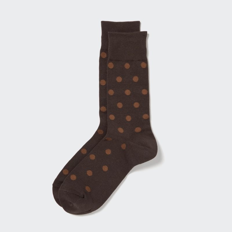 Chaussette Uniqlo Dotted Homme Marron | 7226533