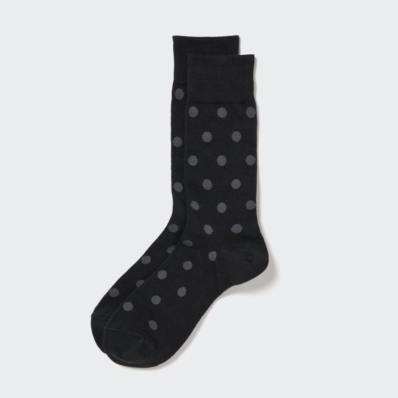 Chaussette Uniqlo Dotted Homme Noir | 3776872