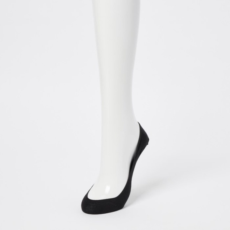 Chaussette Uniqlo Footsies 3 Pack Low Cut Femme Noir | 6432042