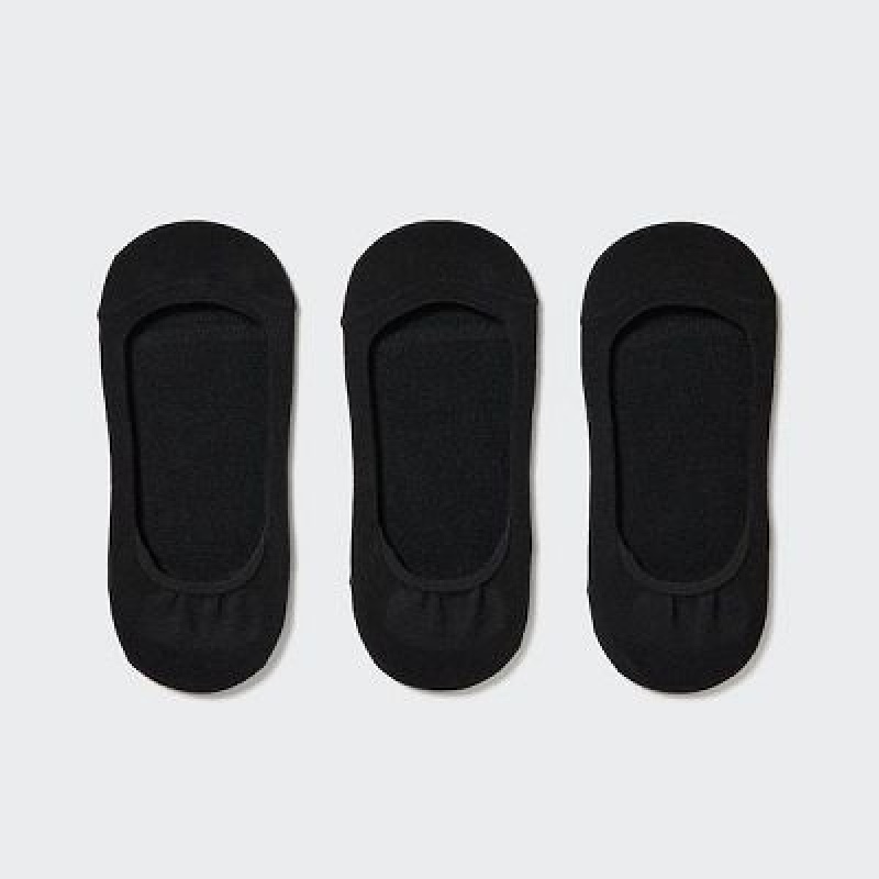 Chaussette Uniqlo Footsies 3 Pack (Low Cut) Femme Noir | 5062382